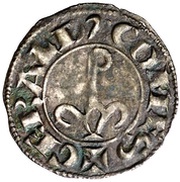 Dinero Gerardo IV de Cabrera, Balaguer obverse image