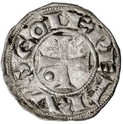 Dinero Pedro II de Aragon, Lérida obverse image