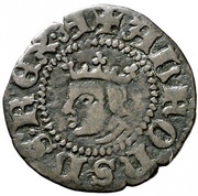 Dinero - Alfonso V no marks obverse image