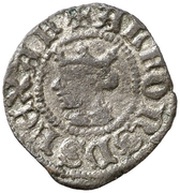 Dinero - Alfonso V mark and B obverse image
