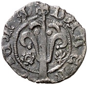 Dinero - Alfonso V two marks, Spain, 1416-1458 reverse image