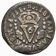 Seiseno - Felipe V, Spain, 1709-1713 reverse image