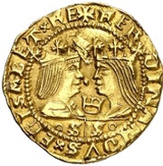 1 Ducat - Ferdinandus II and Elisabet I crown and SS obverse image