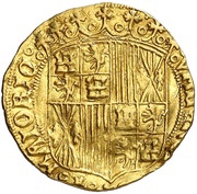 1 Ducat - Ferdinandus II and Elisabet I crown and CC, Spain, 1483-1488 reverse image
