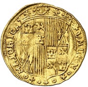 1 Ducat - Ferdinandus II and Elisabet I crown and SC, Spain, 1483-1488 reverse image