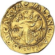 1 Escudo - Carolus I reverse image