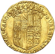 2 Ducats - Ferdinandus II and Elisabet I, Spain, 1483-1488 reverse image