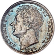 ½ Farthing - George IV obverse image