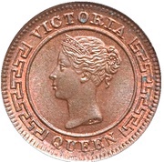 ¼ Cent - Victoria obverse image