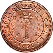 ¼ Cent - Victoria reverse image