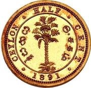 ½ Cent - Victoria Pattern reverse image