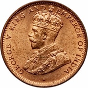 ½ Cent - George V obverse image