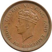 ½ Cent - George VI obverse image