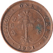 1 Cent - Victoria reverse image