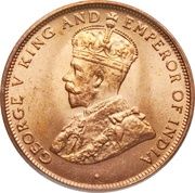 1 Cent - George V obverse image