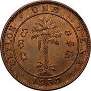 1 Cent - George VI reverse image