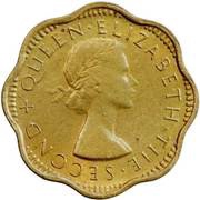 2 Cents - Elizabeth II 1st portrait obverse image
