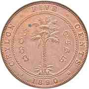 5 Cents - Victoria reverse image