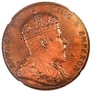 5 Cents - Edward VII Trial Strike obverse image