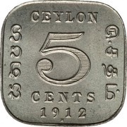5 Cents - George V reverse image