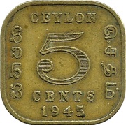5 Cents - George VI reverse image