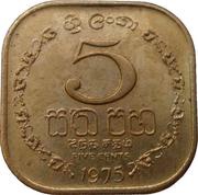 5 Cents, Sri Lanka, 1975 reverse image