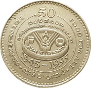 2 Rupees FAO obverse image