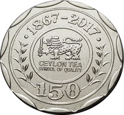 10 Rupees Ceylon Tea 150th Anniversary obverse image