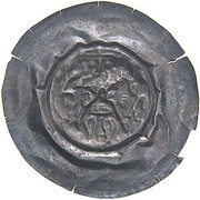 Denier Bracteate - Wenceslaus I large obverse image