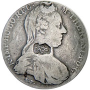 Riyal Countermarked Thaler obverse image