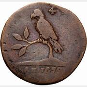 4 Duiten "Papegaaitje" Branch with 4 leaves obverse image