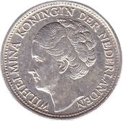 10 Cents - Wilhelmina obverse image