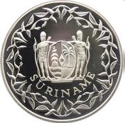 50 Guilders 125th Anniversary De Surinaamsche Bank obverse image