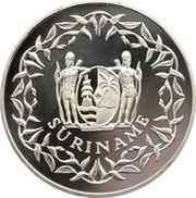 50 Guilders 15th Anniversary of Independence obverse image