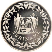 100 Guilders 700th Anniversary Helvetic Confederation / 125th Anniversary Red Cross obverse image