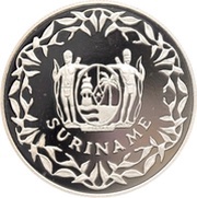 100 Guilders Olympic Games 1992 - Cycling; without 999 obverse image