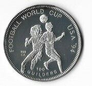100 Guilders World Cup - 999 EP at left reverse image