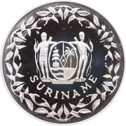 100 Guilders World Cup; Winner Brazil; Silver Proof obverse image