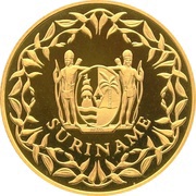500 Guilders Olympic Games 1988; Anthony Nesty obverse image