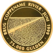 75 000 Gulden Bridge Coppename River, Suriname, 1999 reverse image