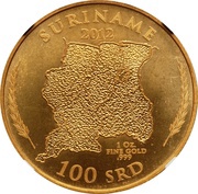 100 Dollars Gold Bullion Coinage reverse image