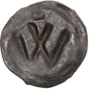 1 Penning Visby; dot above reverse image