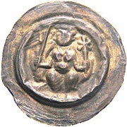 Denier Bracteate - Wenceslaus I large obverse image