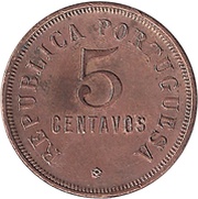 5 Centavos reverse image
