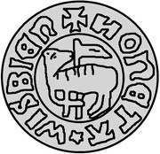 1 Örtug - Eric of Pomerania Visby, Sweden, 1448 reverse image