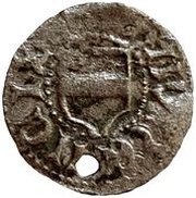 1 Hvid - Christian I Visby; ram walking right obverse image