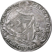 1 Daler - Karl as Duke of Södermanland Type II obverse image