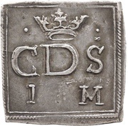1 Mark "Klippingar" - Karl as Duke of Södermanland, Sweden, 1598 reverse image