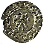 1 Örtug - Erik of Pommern Åbo, Sweden, 1410-1439 reverse image