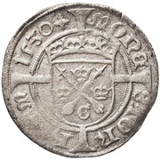 1 Öre - Gustav Vasa Type III, Sweden, 1522-1530 reverse image